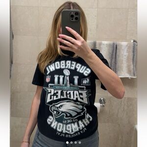 Super Bowl LII Philadelphia Eagles Champions Black Tee
